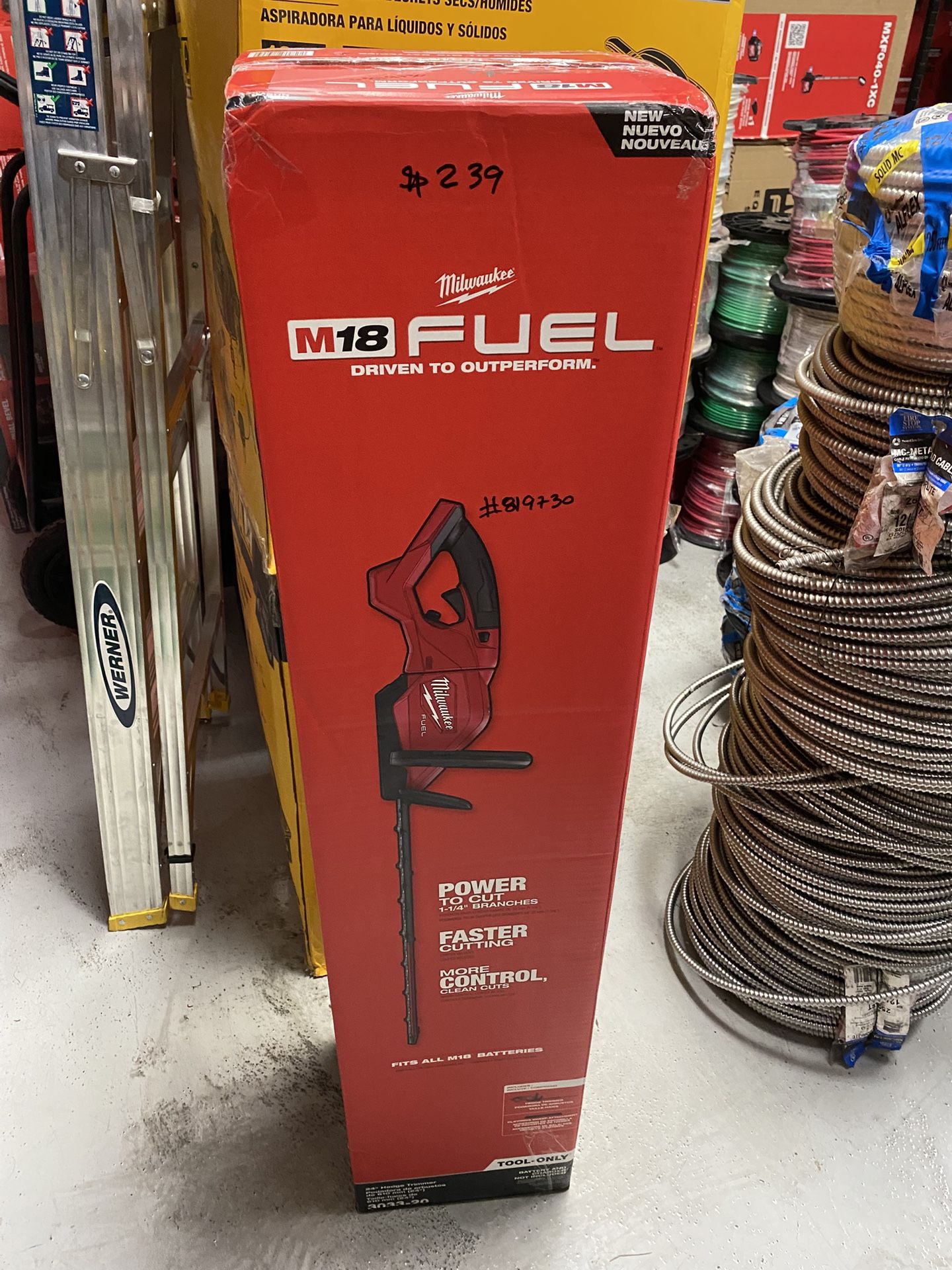 Milwaukee M18 FUEL 18 Volt 24 in. Brushless Cordless Battery Powered Hedge Trimmer (Tool Only