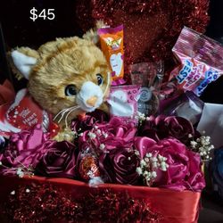 Valentine's Cat Arrangement 