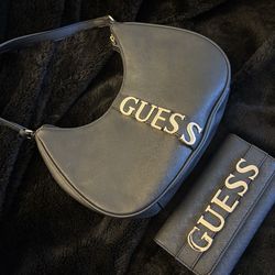 Black Guess wallet and purse