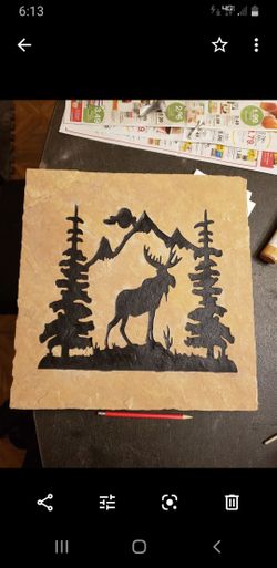 Flagstone with picture