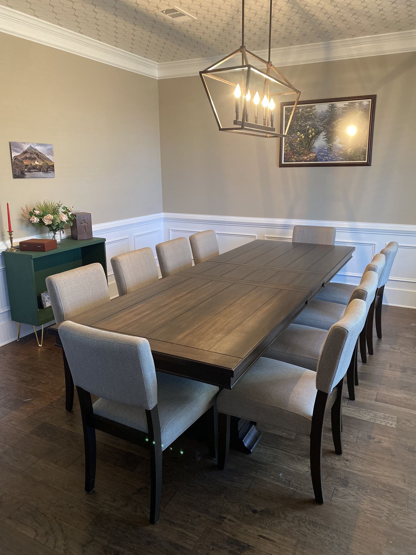 Dining Table With 10 Chairs 