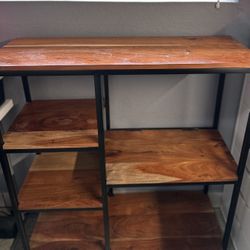 Rolling Wood Cart With Wheels