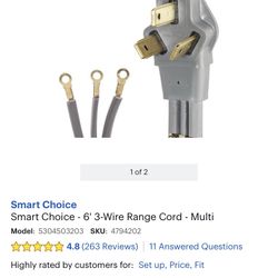GE Appliance Range Power Cord 