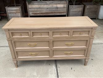 56”L REFINISHED by “White Fine Furniture” dresser+dovetailed drawers $599 FREE DELIVERY in Atlanta Metro!