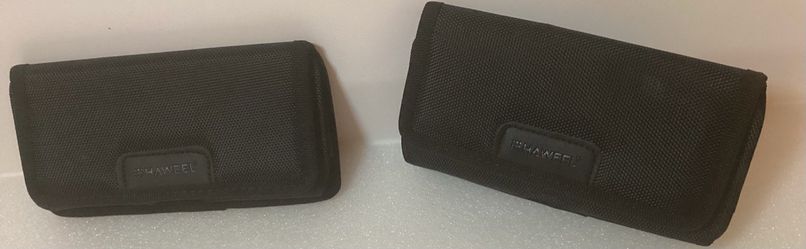 HAWEEL Black Nylon Belt Pouch Cases – Set of 2