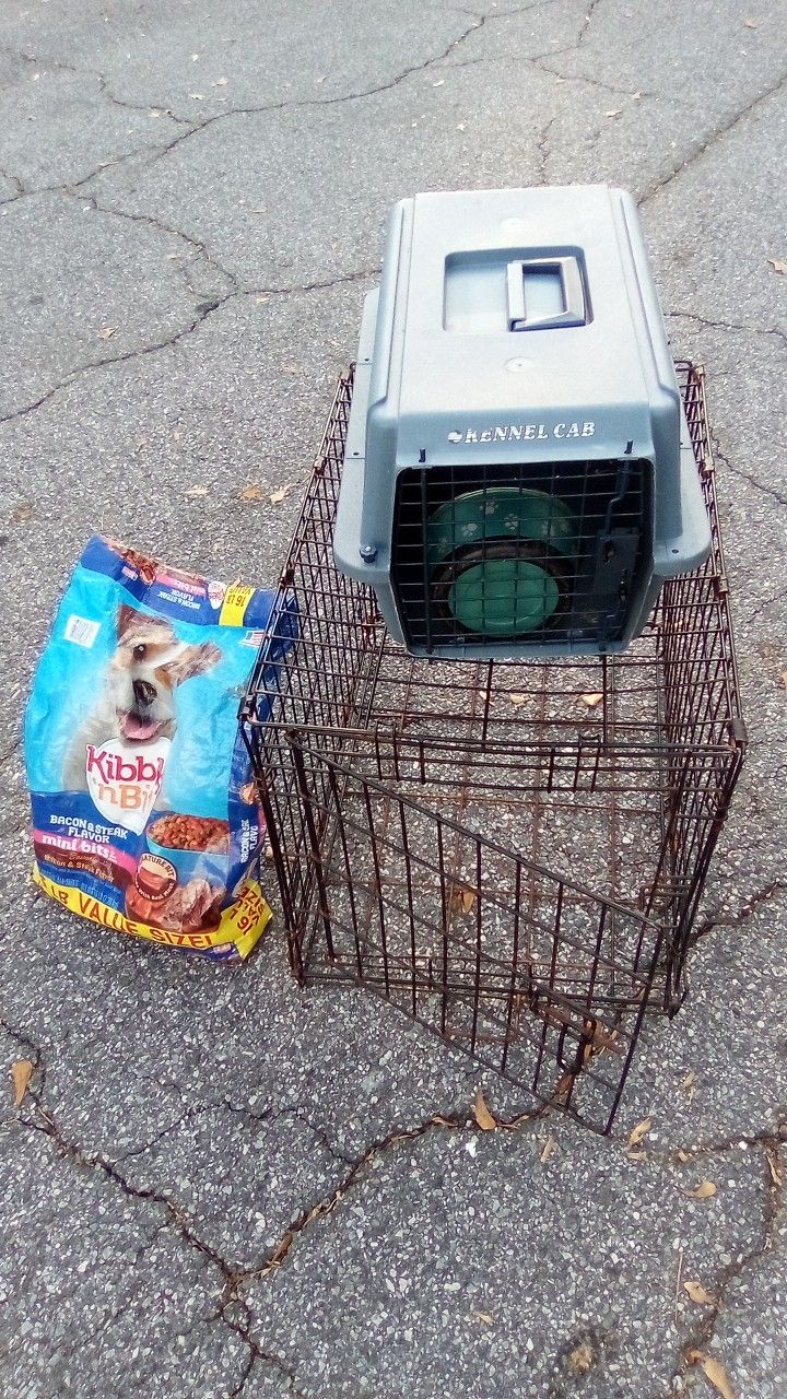 Dog Cage Small+Kennel+Food 30.00