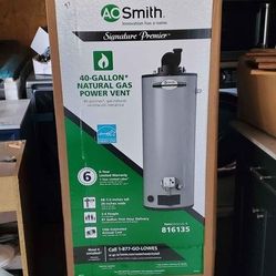New 40 gal Gas Water Heater (includes installation)