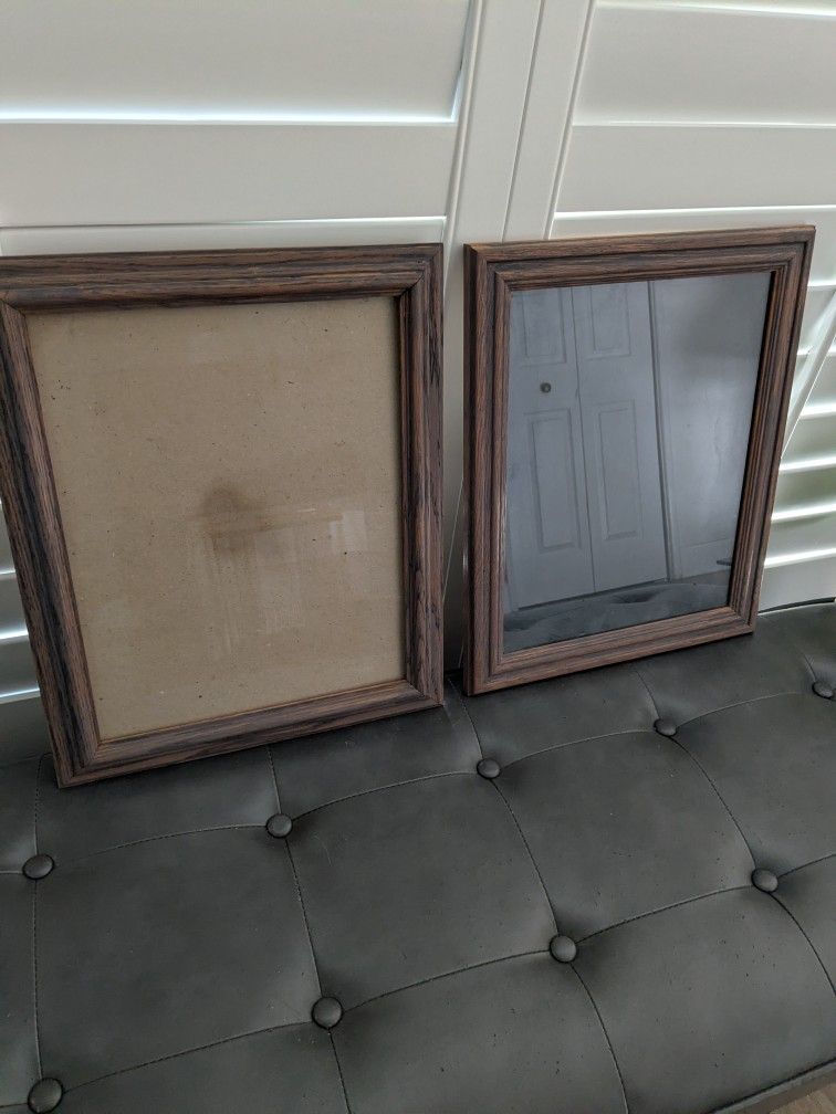 Set Of Two Matching 10 x 13 Wood Frames (Wall)
