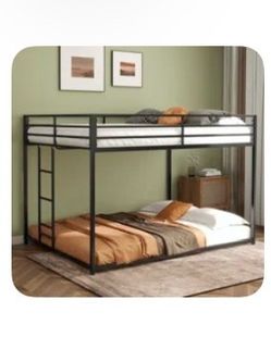 Heavy duty Full over full bunk bed