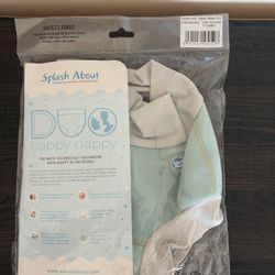 Splash About Baby Happy Nappy Duo Swim Diaper  XXL Size 2-3 Years Pistachio