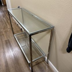 Glass/Mirrored Console Table