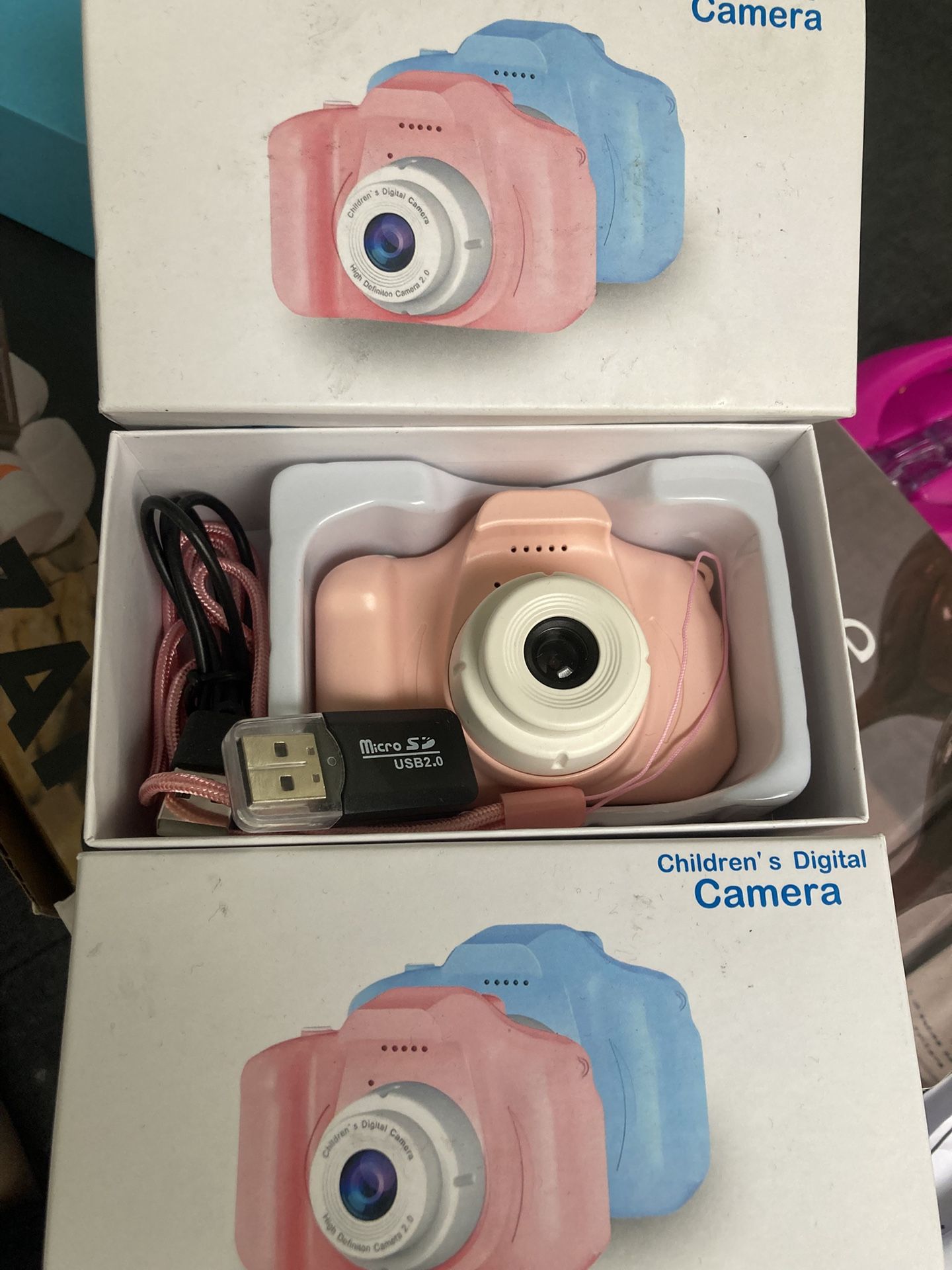 TWO pink Children’s Digital Camera