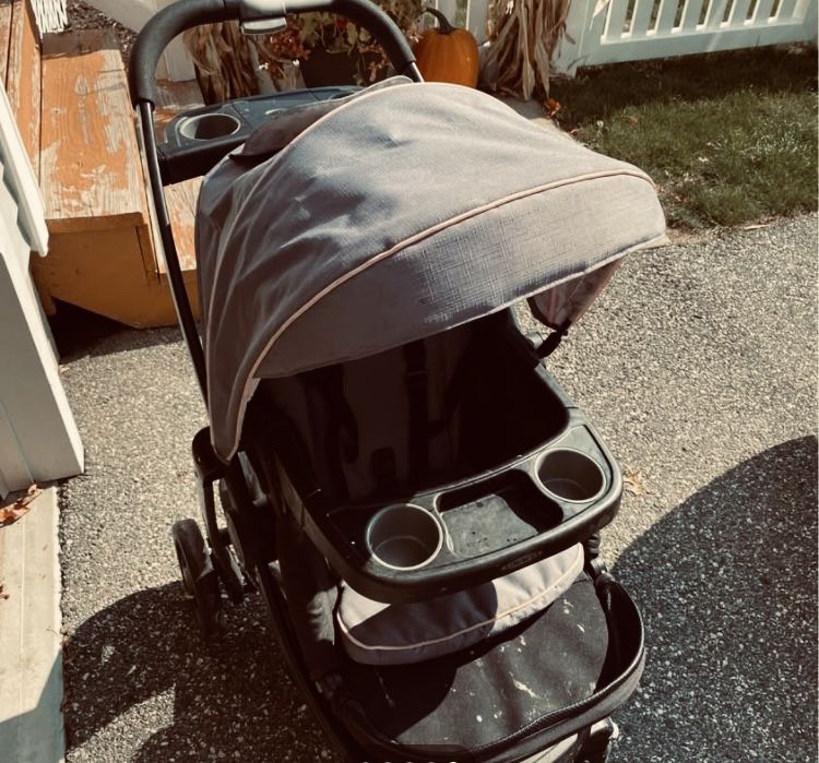 Graco Stroller - pink & gray