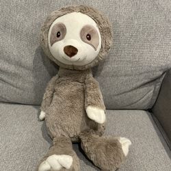 Baby GUND Plush Baby Toothpick Sloth Stuffed Animal 16” Taupe Brown
