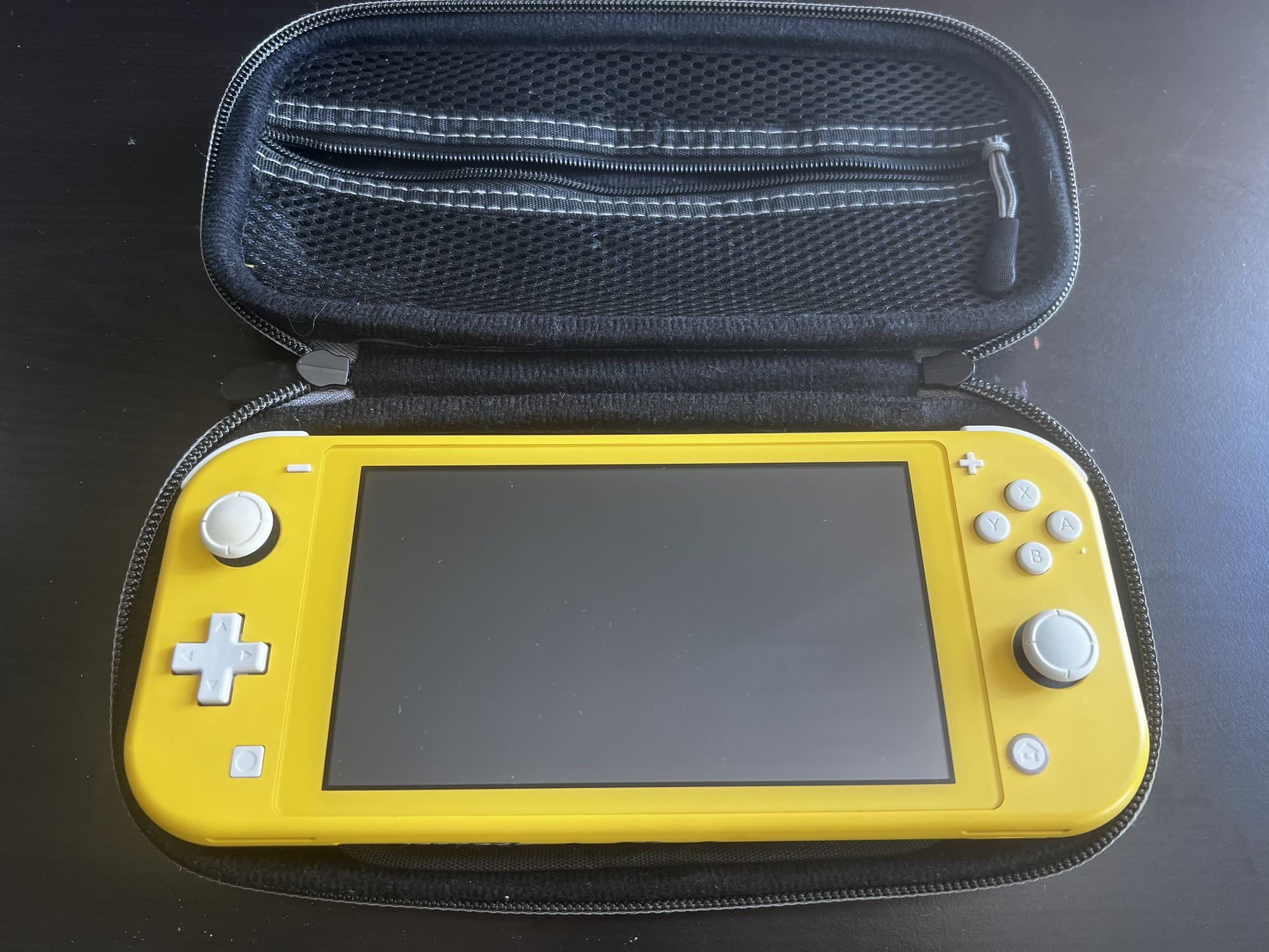 Nintendo Switch Lite Yellow with Animal Crossing and Super Smash Bros