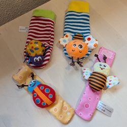 Baby Rattle Socks And Wrist Rattles