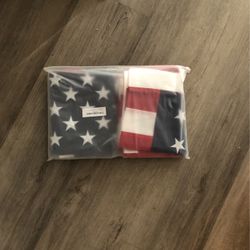 Two America Flags
