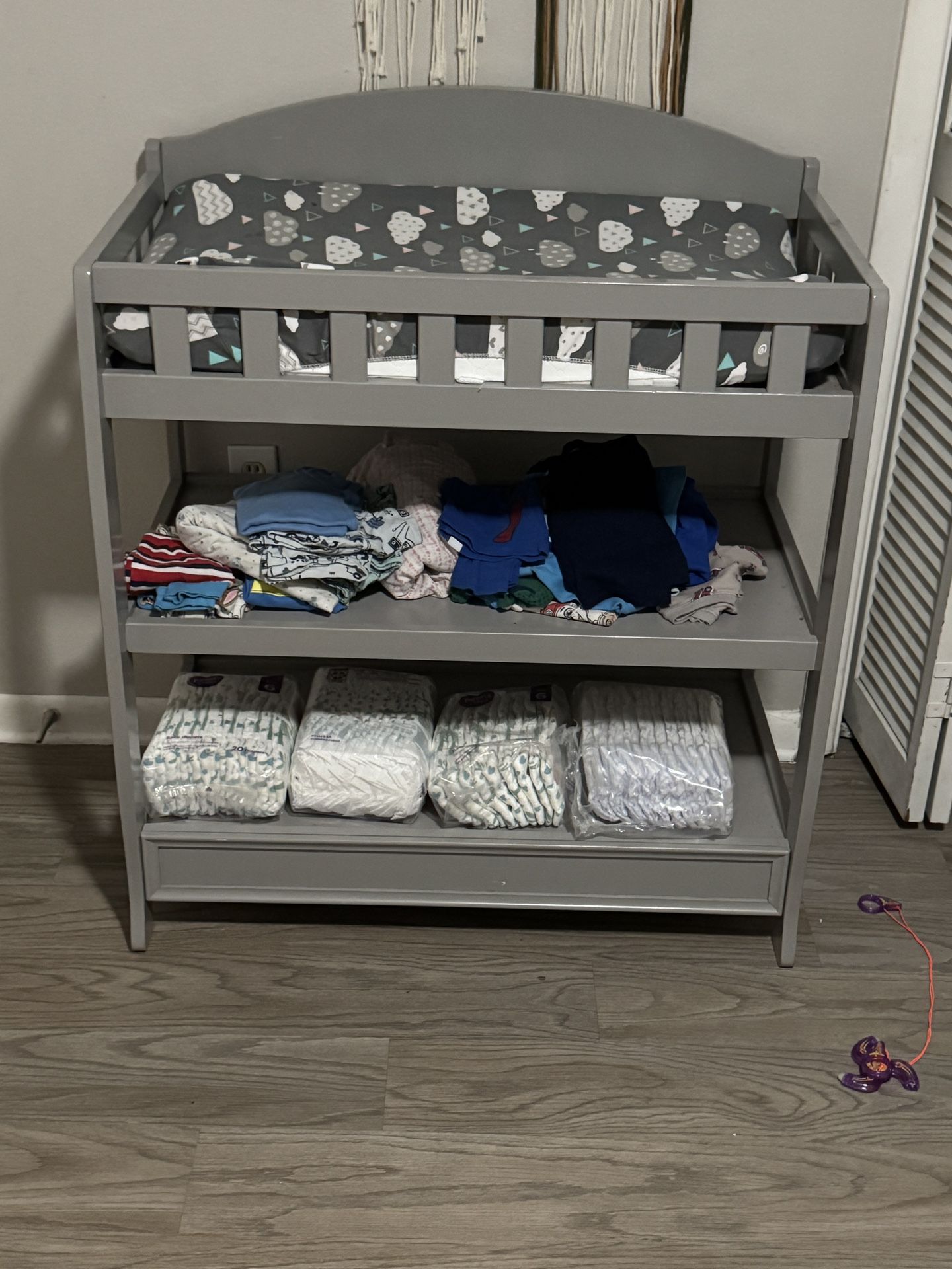 Delta Infant Changing Table - Grey