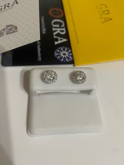 Moissanite Earrings on 925 Silver