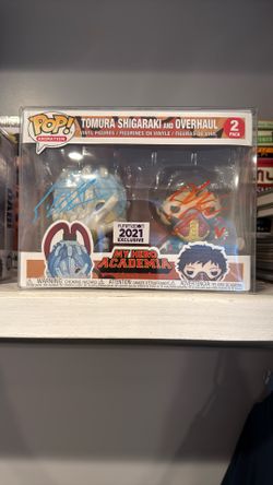 Signed Shigarkai And Overhaul Funko Pop