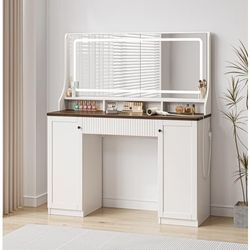 White Large Vanity