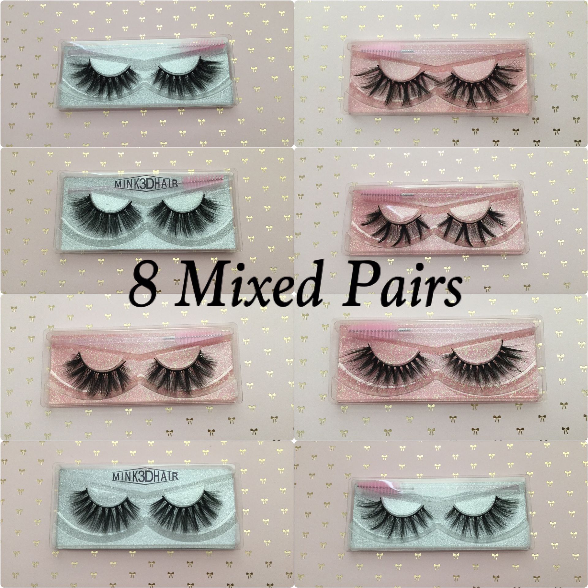8 Mixed Pairs Of Lashes 