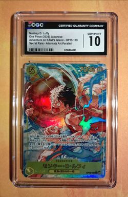 **2026 ONE PIECE JAPANESE — ADVENTURE ON KAMI'S ISLAND AA LUFFY CGC 10**