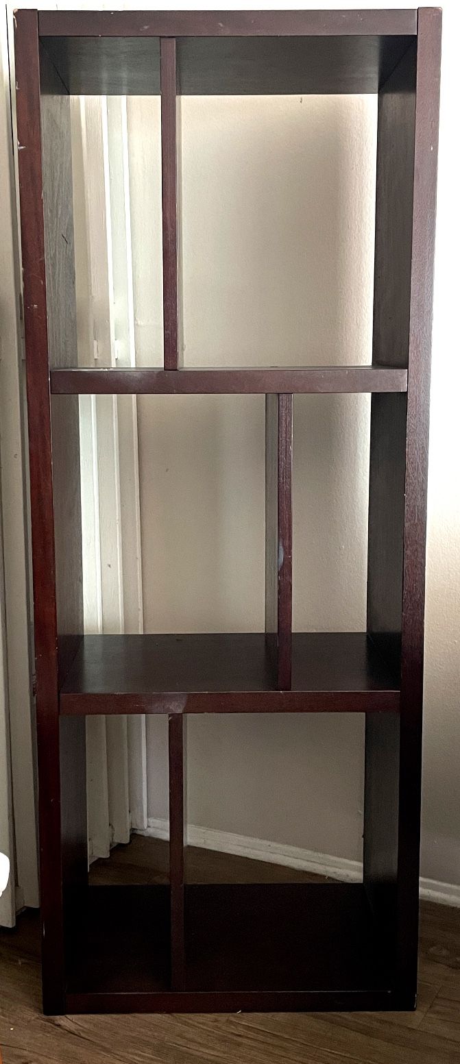 Bookshelf / TV Console- Dark brown 