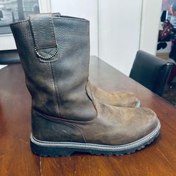 WOLVERINE MEN'S LEATHER FLOORHAND WATERPROOF 10" WELLINGTON BOOTS Size 13M (W10682)