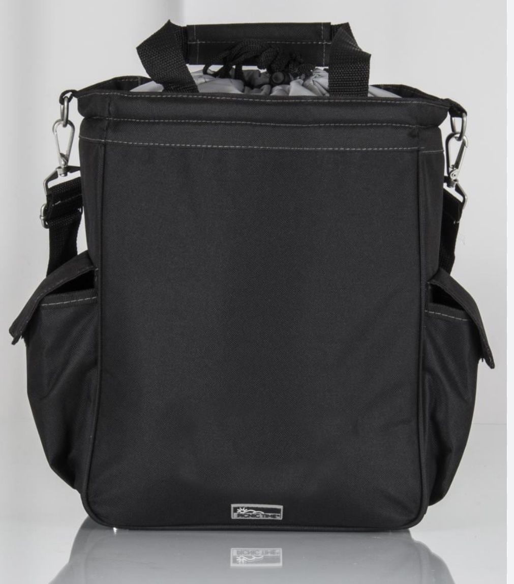 Picnic Time Black with Gray Accents Insulated Bag Cooler  If you're looking for a grocery bag, picnic cooler, and travel bag in one, the Activo Cooler