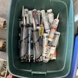 Tubes Of Assorted Caulking 