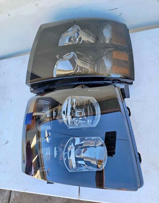 07-13 Chevrolet Silverado Headlights Luces Micas Calaveras Faros Faroles
