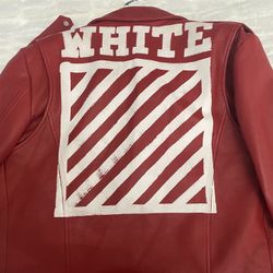 Off-White Men’s Leather Jacket 