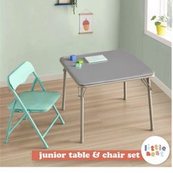 LITTLE NEST Junior Activity Table and Chair Set, 2-Piece. NEW