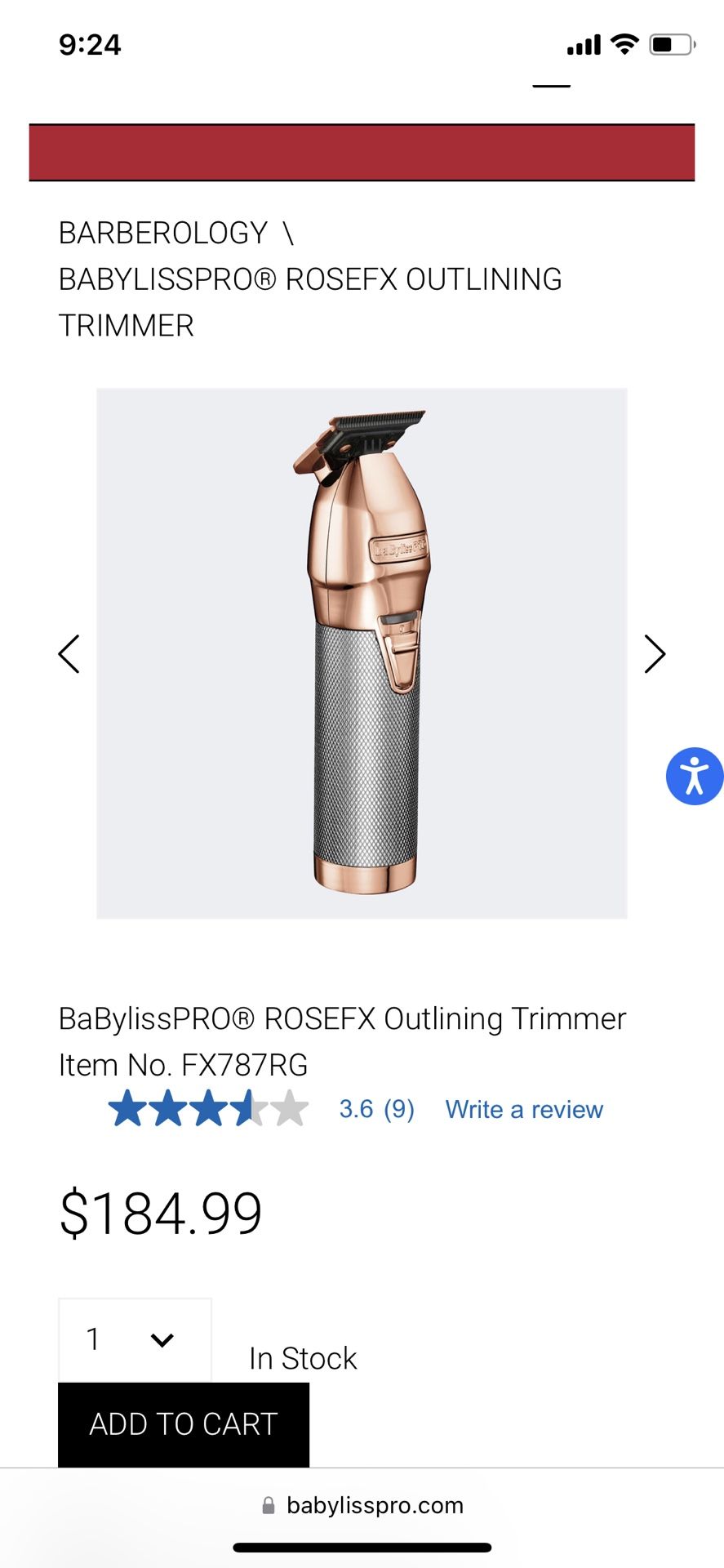 RoseFX Babyliss Trimmers