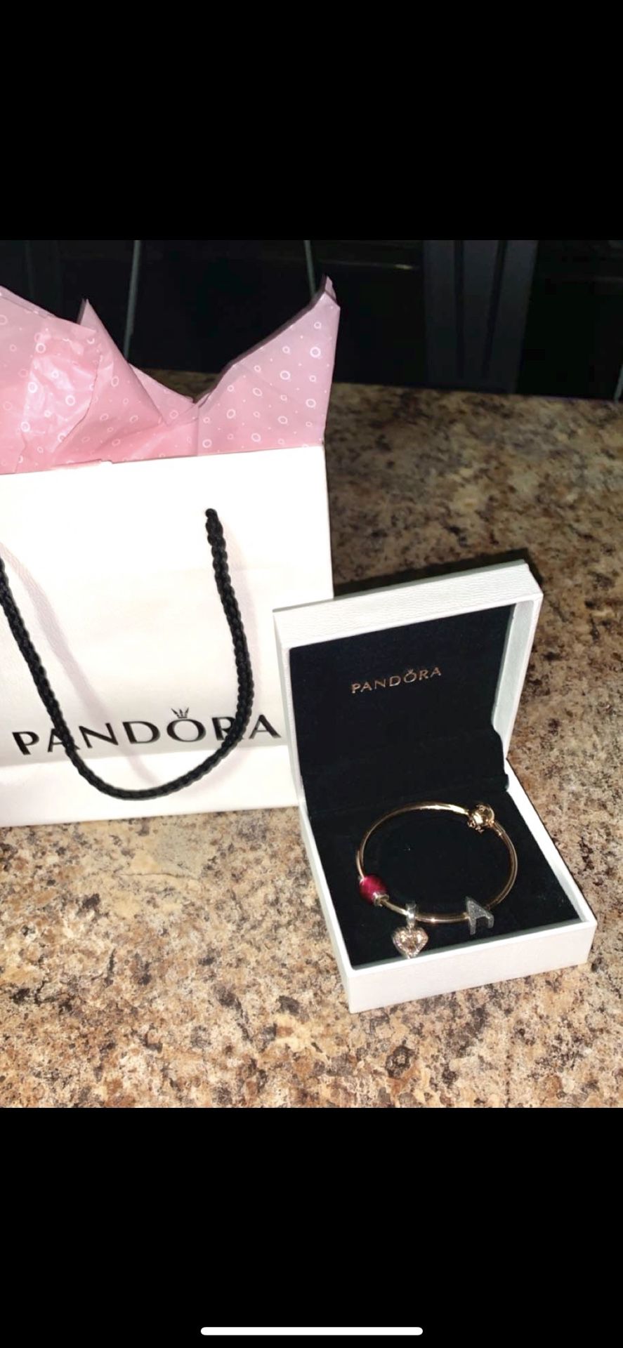 Pandora Charm Bracelet With Charms 