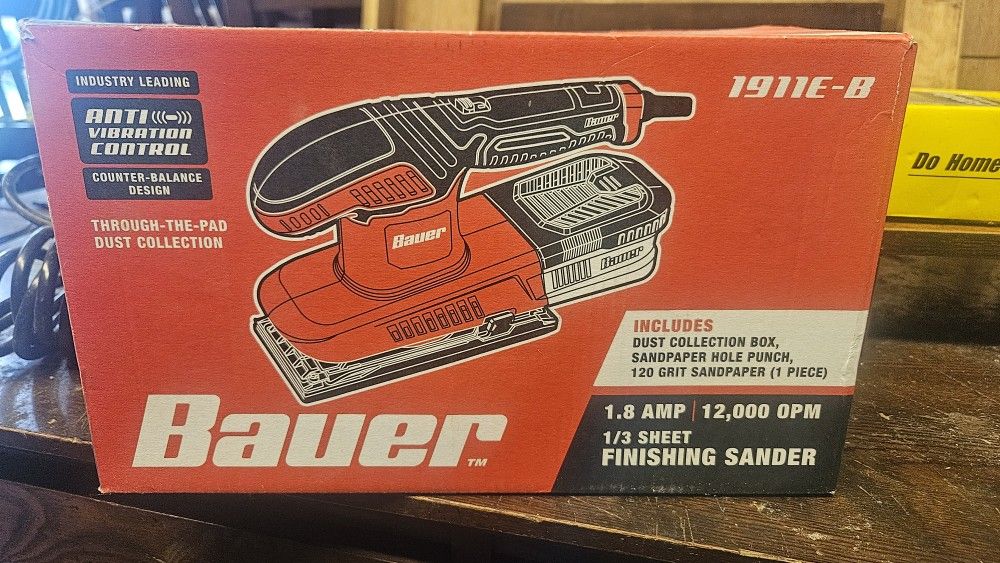 Bauer Electric Palm Sander (NEW)