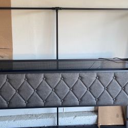 Bed frame (Grey/Black)