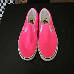 Neon pink Vans
