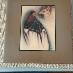 Robert Redbird  Painting On Porcelain Tile Vintage8/8inch