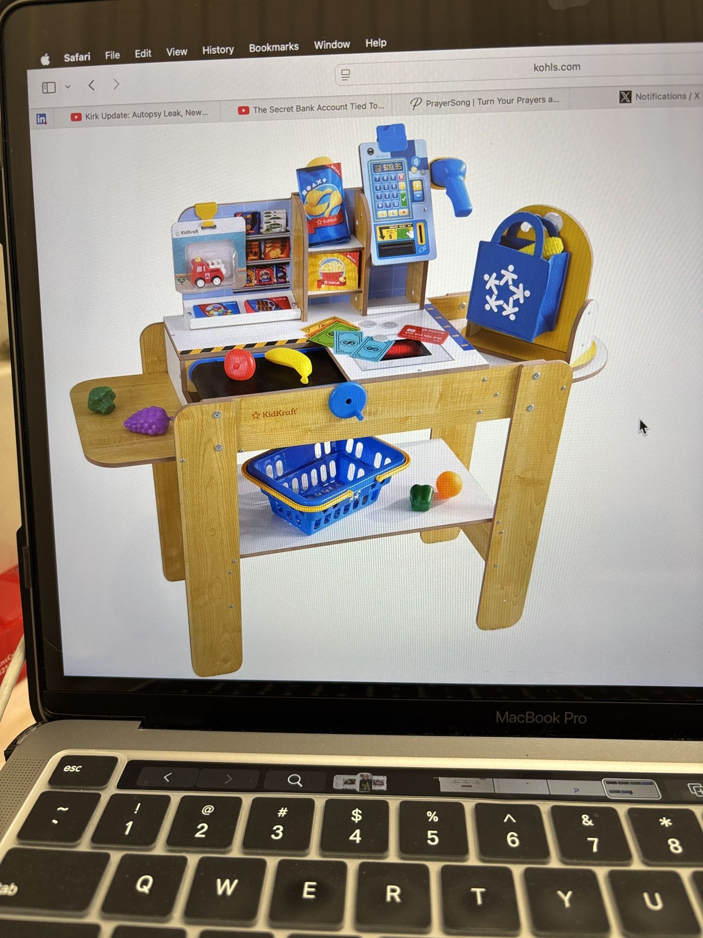 Kid Kraft Grocery Store Self-Checkout Center Toy Set