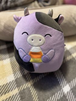 BRAND NEW WITHOUT TAGS 8 INCH ALEXIE THE COW SQUISHMALLOW PLUSH 