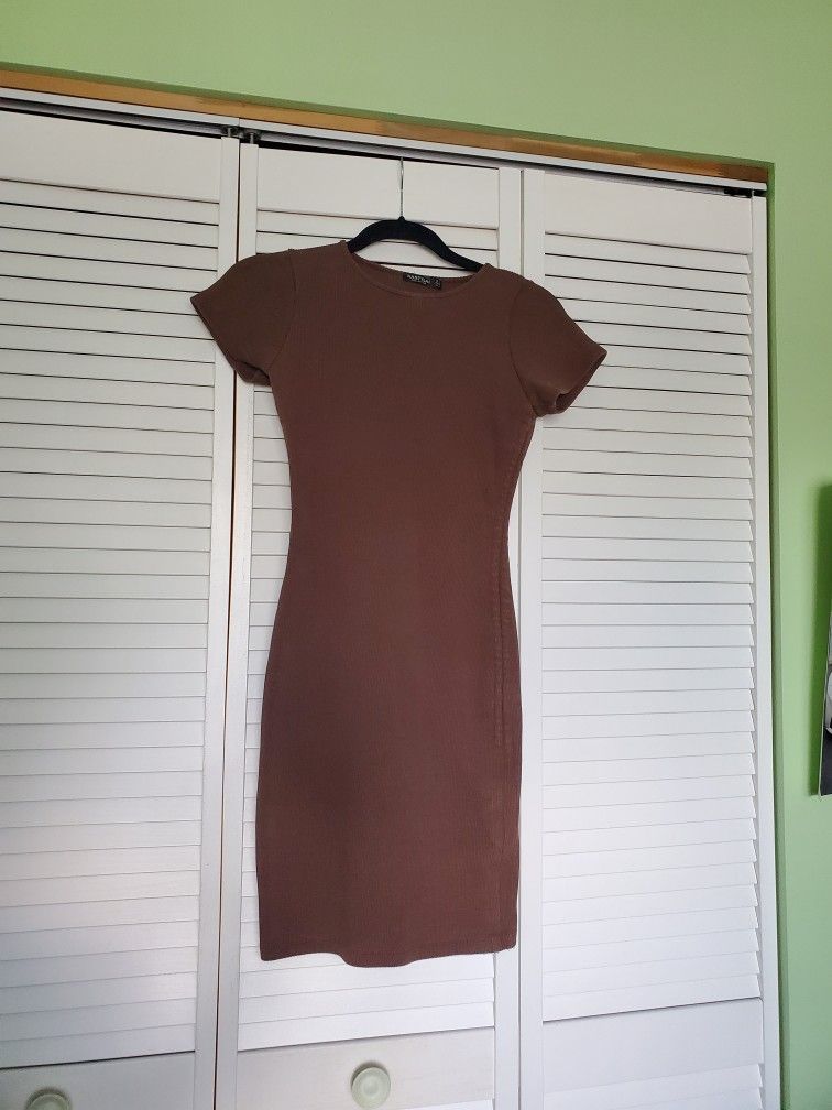 Nasty Gal Ribbed Dress