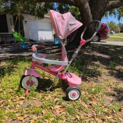 Pink Radio Flyer 4-in-1 Stroll 'N Trike