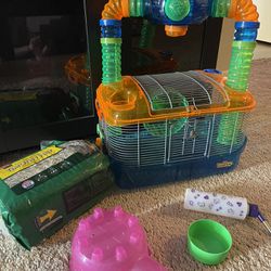 Hamster Cage w/ Supplies