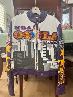 Rare Authentic Vintage Lakers Leather Jackets (Womens L)