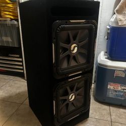 12” Square kicker subwoofers with ported box