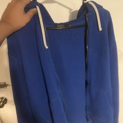 Blue Polo Zip Up