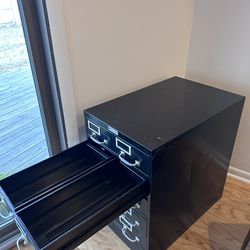 Industrial card catalog cabinet