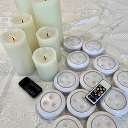 Remote Controlled Puck Lights and Candles
